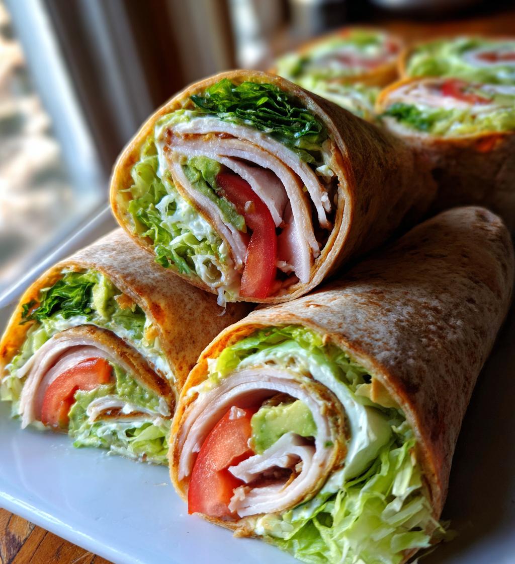 turkey avocado roll ups