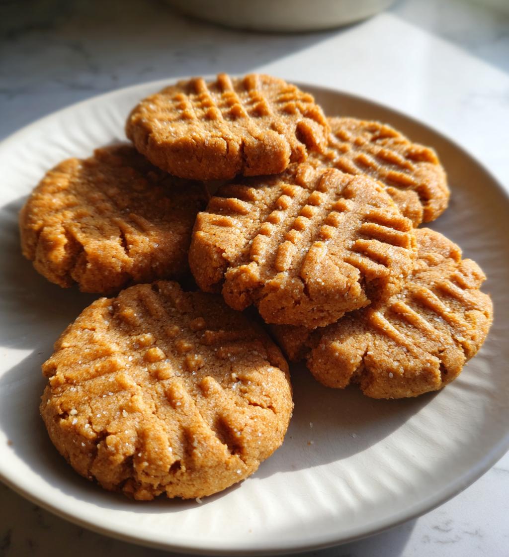 3 ingredient peanut butter cookies