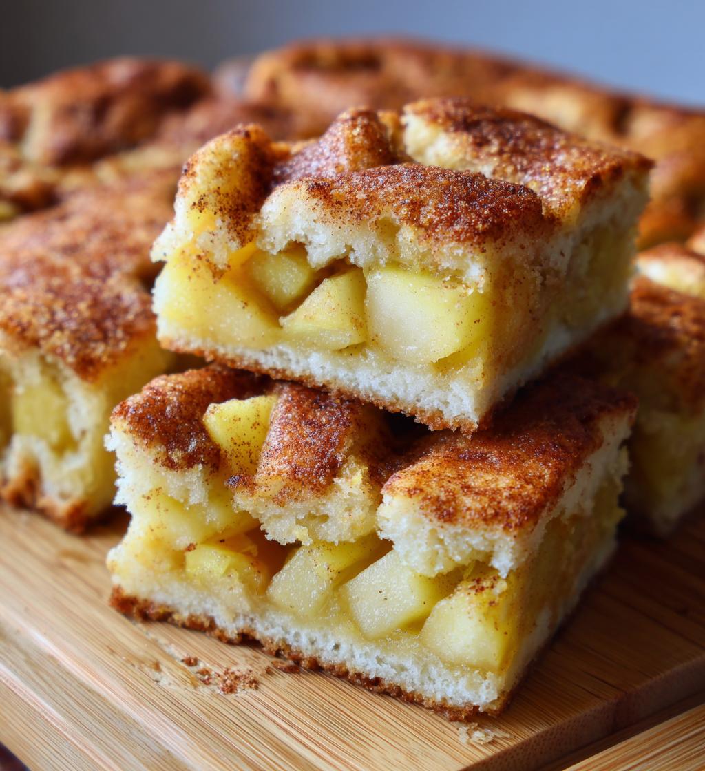 apple pie snickerdoodle cookie bars