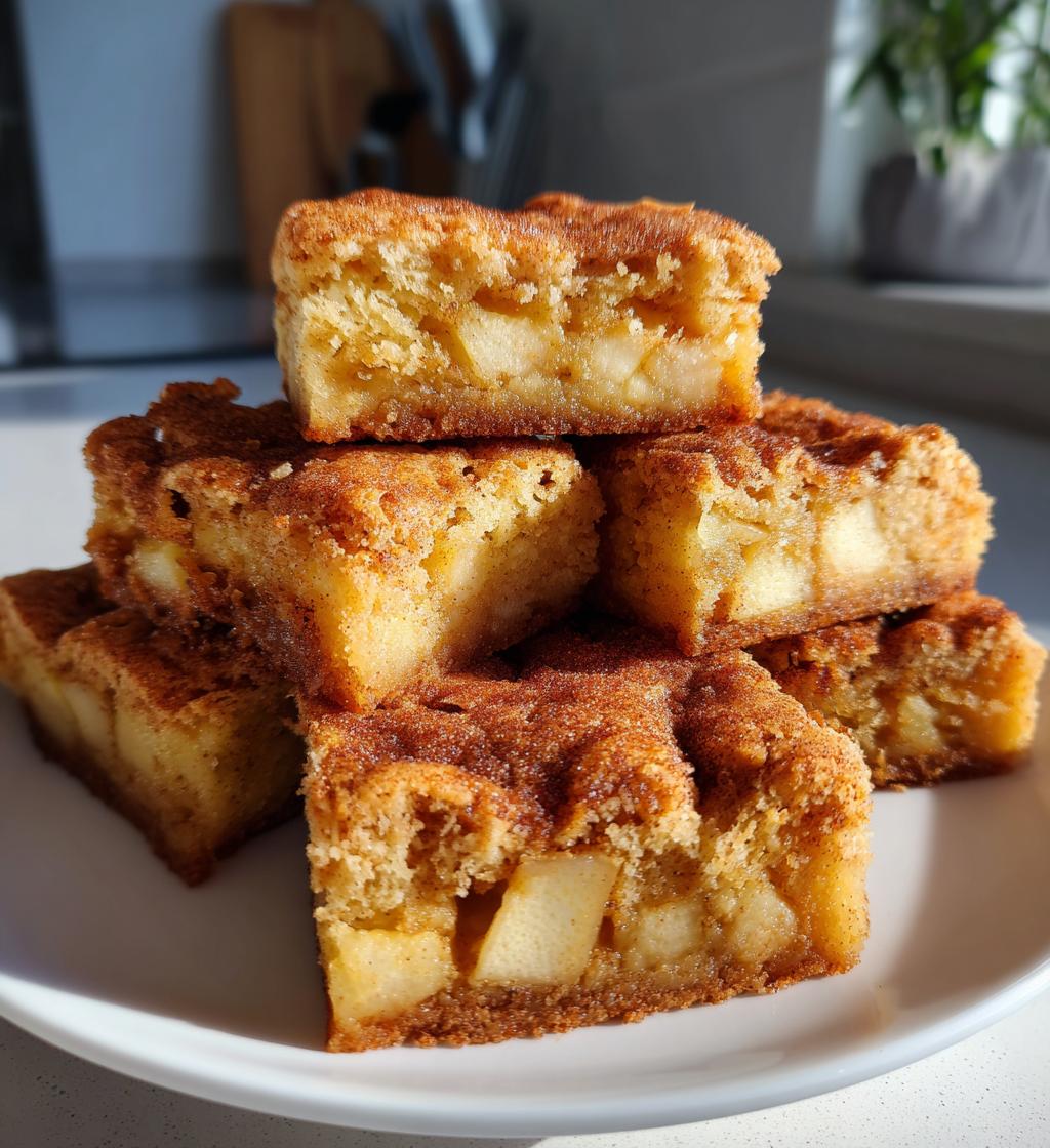apple snickerdoodle bars