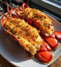 baked lobster with cheese