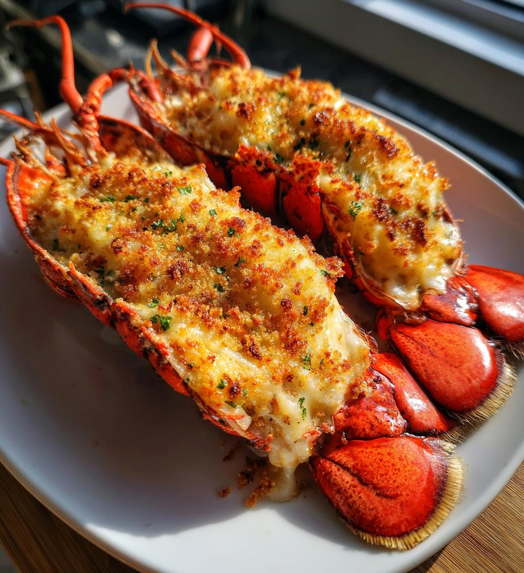 baked lobster with cheese