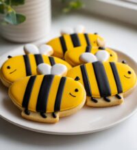 bee themed valentine cookie cards