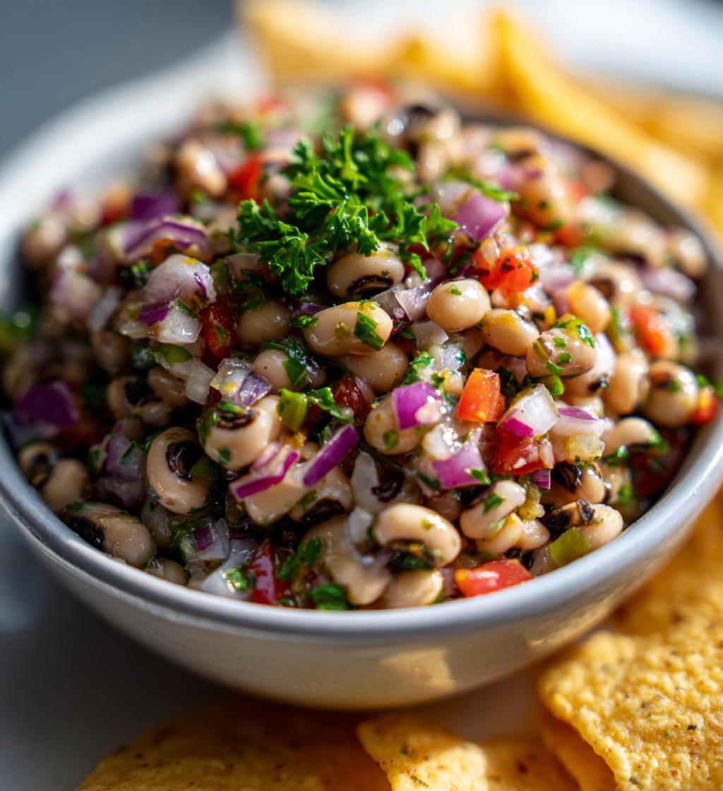 black eyed pea dip with italian dressing