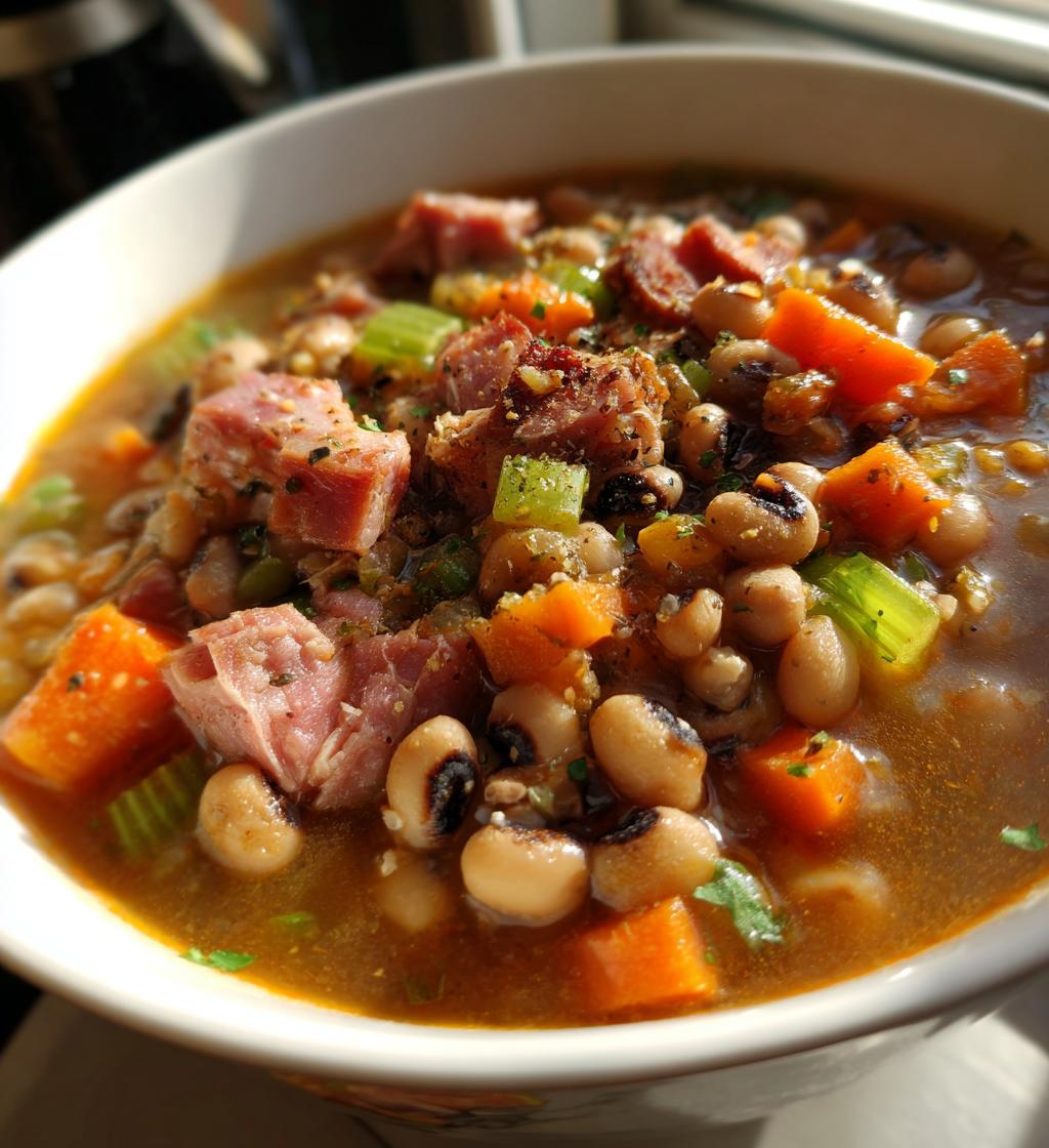 black eyed peas and ham