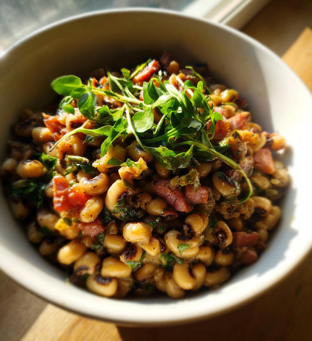 black eyed peas ham