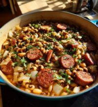 black eyed peas sausage
