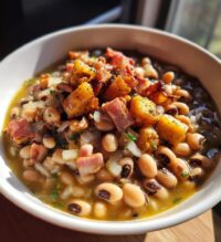 black eyed peas with salt pork