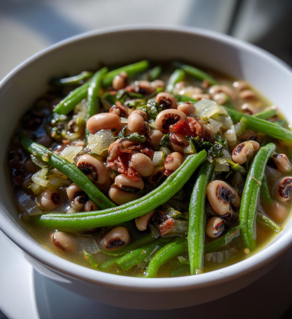 black eyed peas with snaps