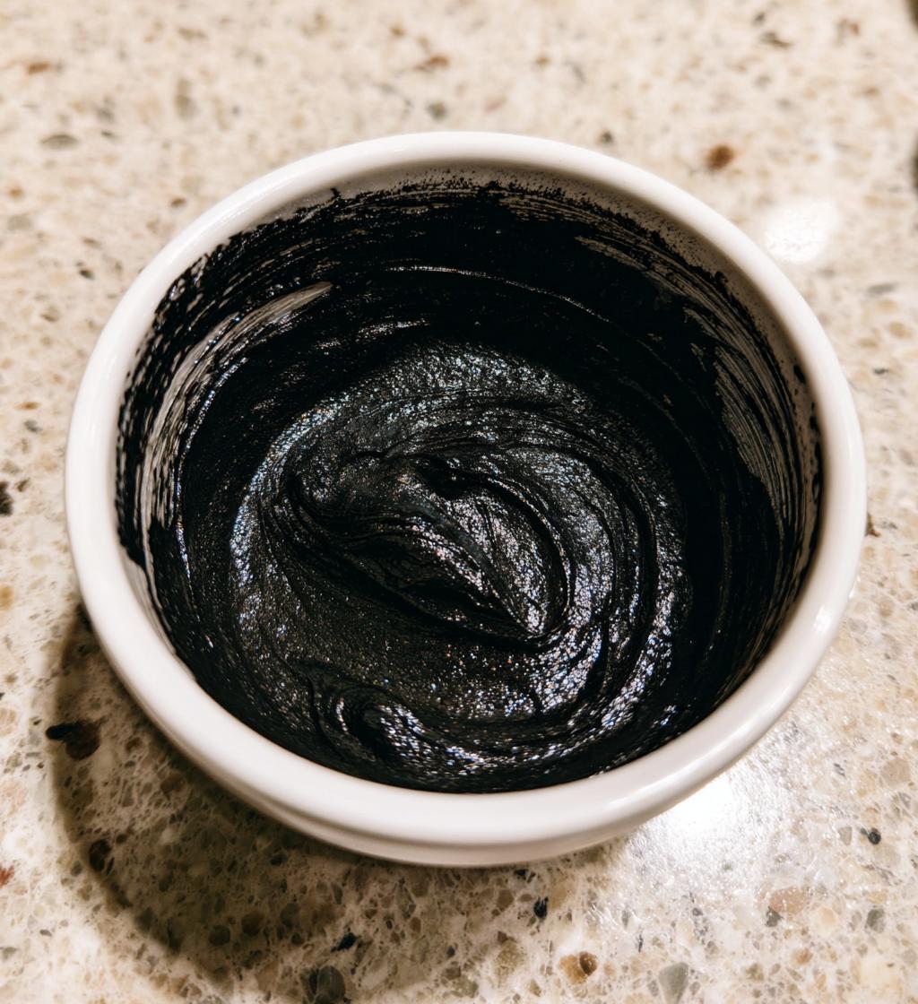 black royal icing