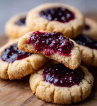 blackberry sage thumbprint cookies