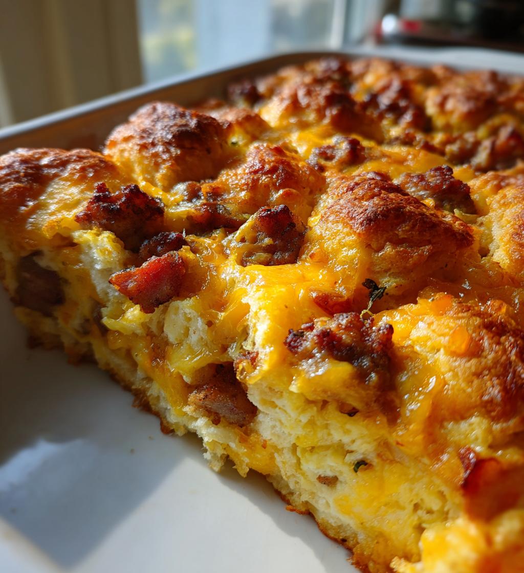 breakfast casserole with red lobster biscuits