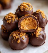 buckeyes with graham cracker crumbs