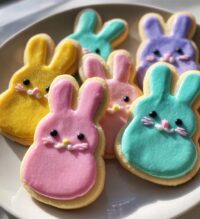 bunny royal icing cookies