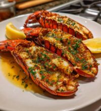 butter poached lobster