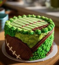 buttercream football cake