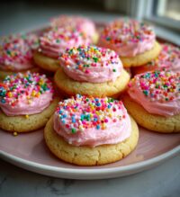 buttercream valentine cookies