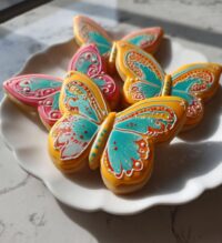 butterfly royal icing cookies