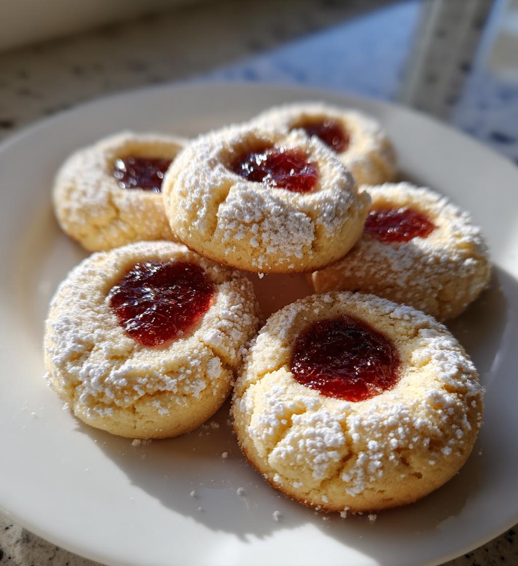 cake mix thumbprint cookies