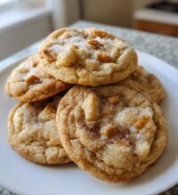caramel apple snickerdoodle cookies
