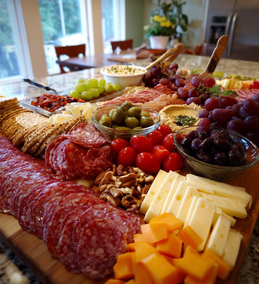 charcuterie football board