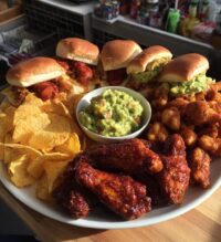 cheap football party food