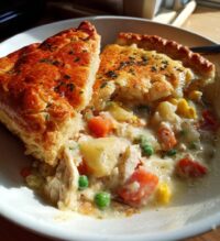 chicken potpie with red lobster biscuits