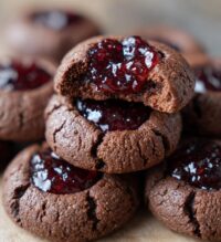 choc thumbprint cookies