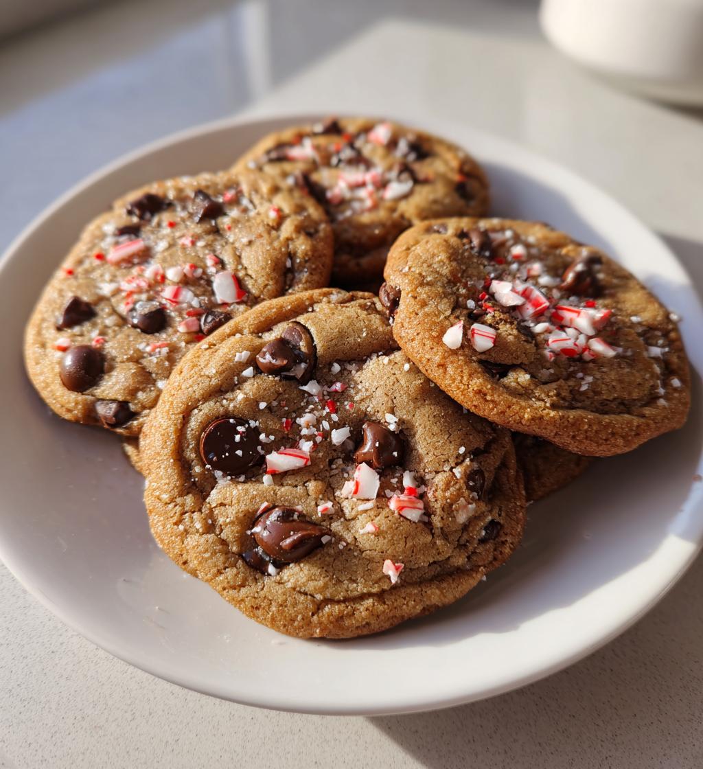 chocolate chip peppermint cookies