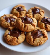 chocolate chip thumbprint cookies