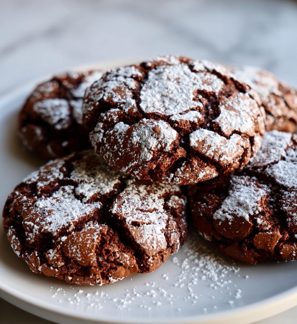 chocolate crinkle cookies