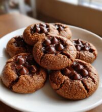 chocolate filled thumbprint cookies