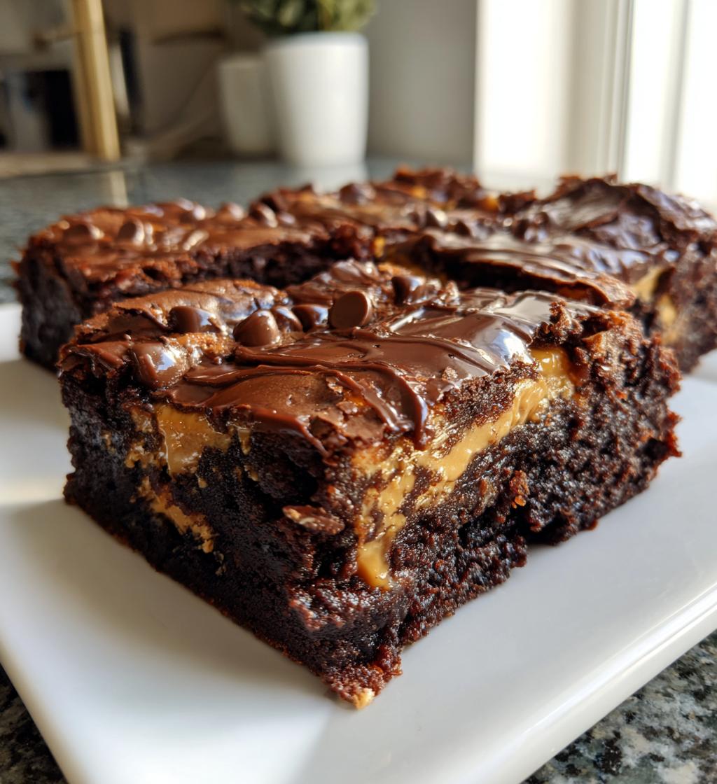 chocolate peanut butter brownies