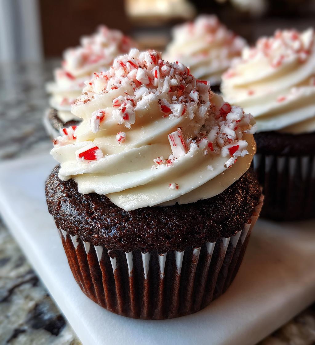 chocolate peppermint cupcakes