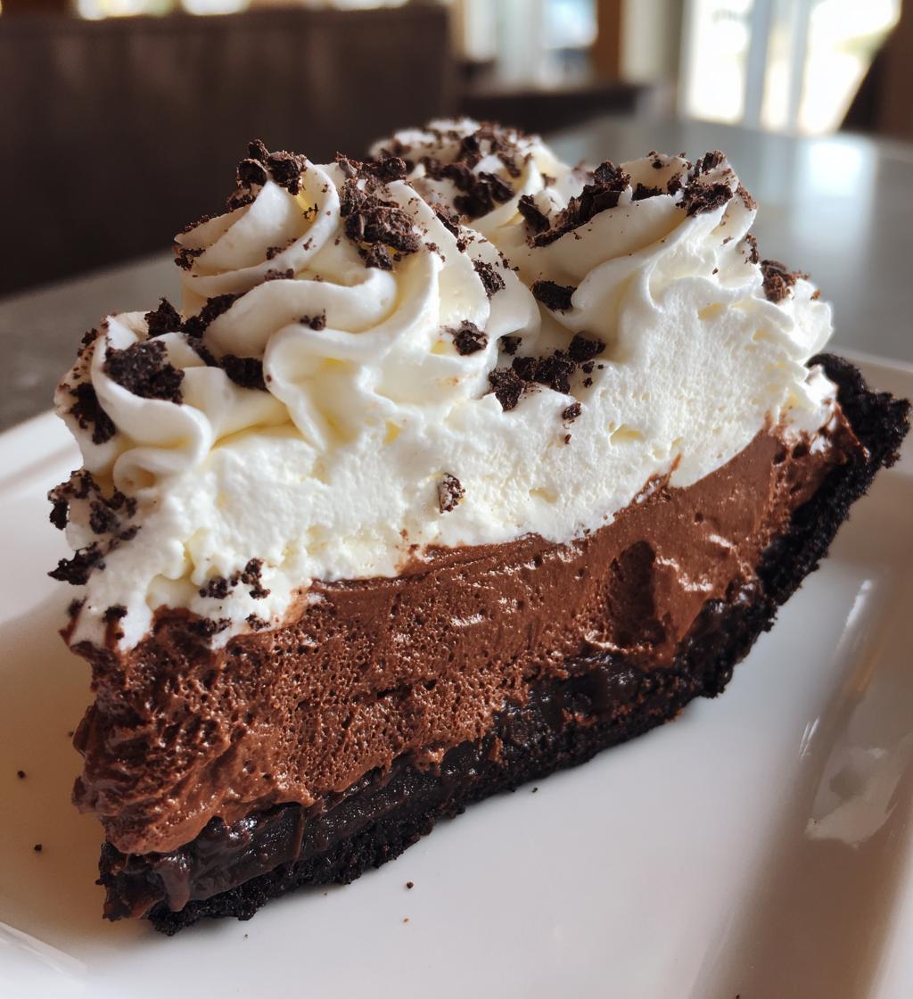 chocolate peppermint pie