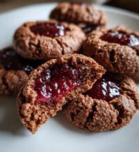 chocolate thumbprint cookies