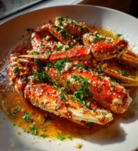 crab legs in butter sauce