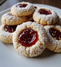 cranberry orange thumbprint cookies