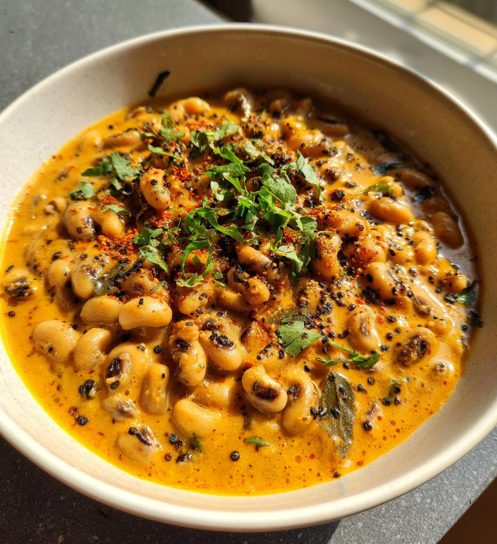 creamy black eyed peas