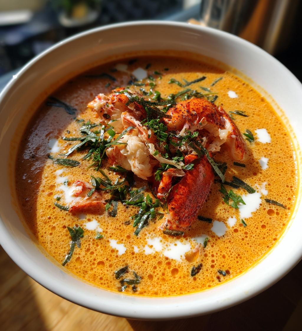 creamy lobster bisque