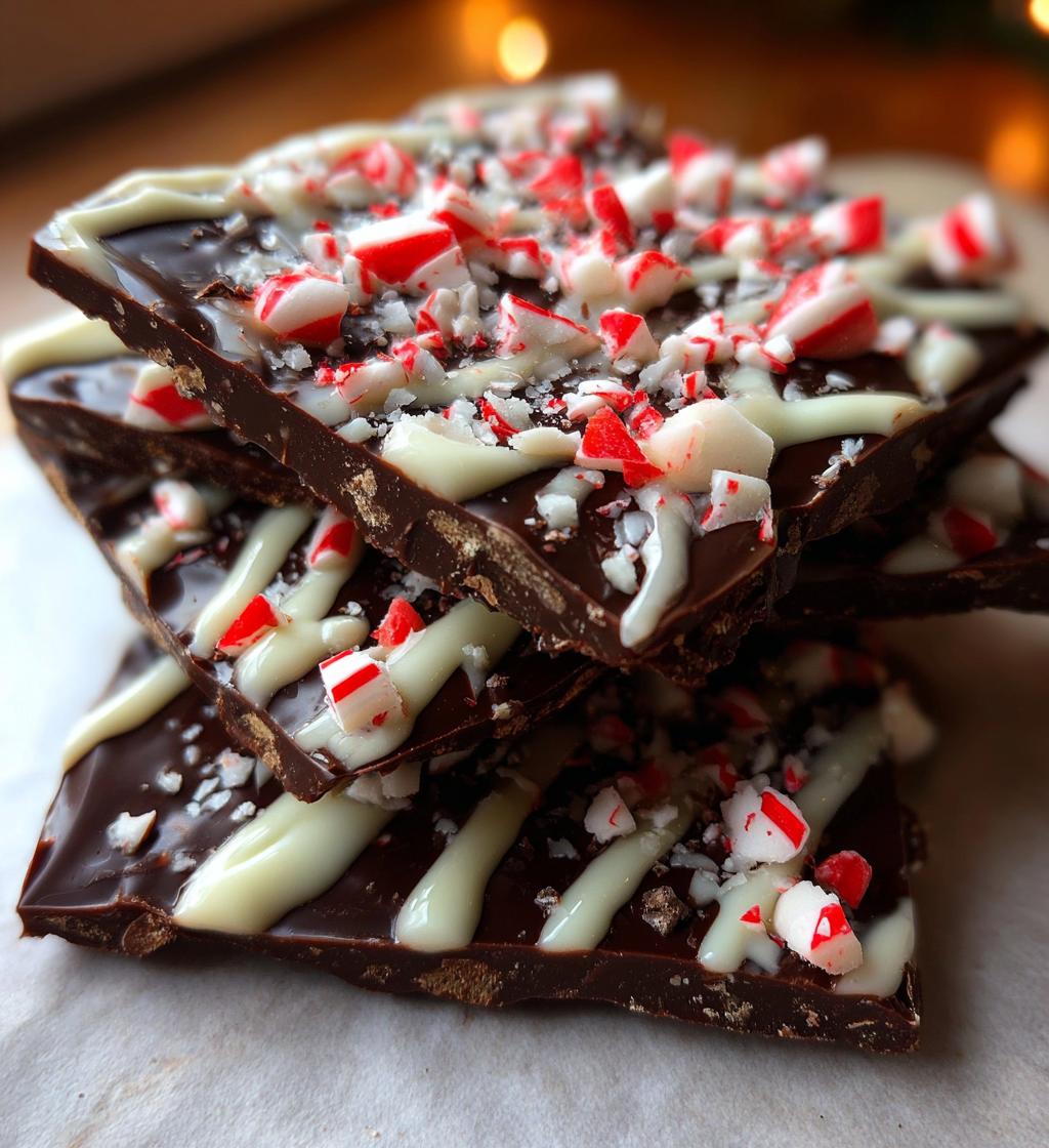dark chocolate peppermint bark