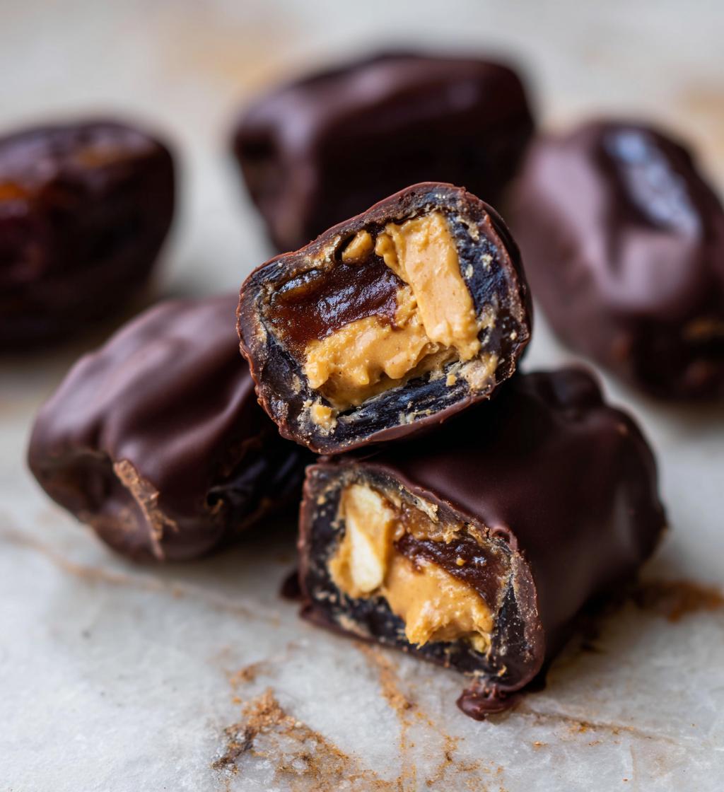 dates with peanut butter and chocolate