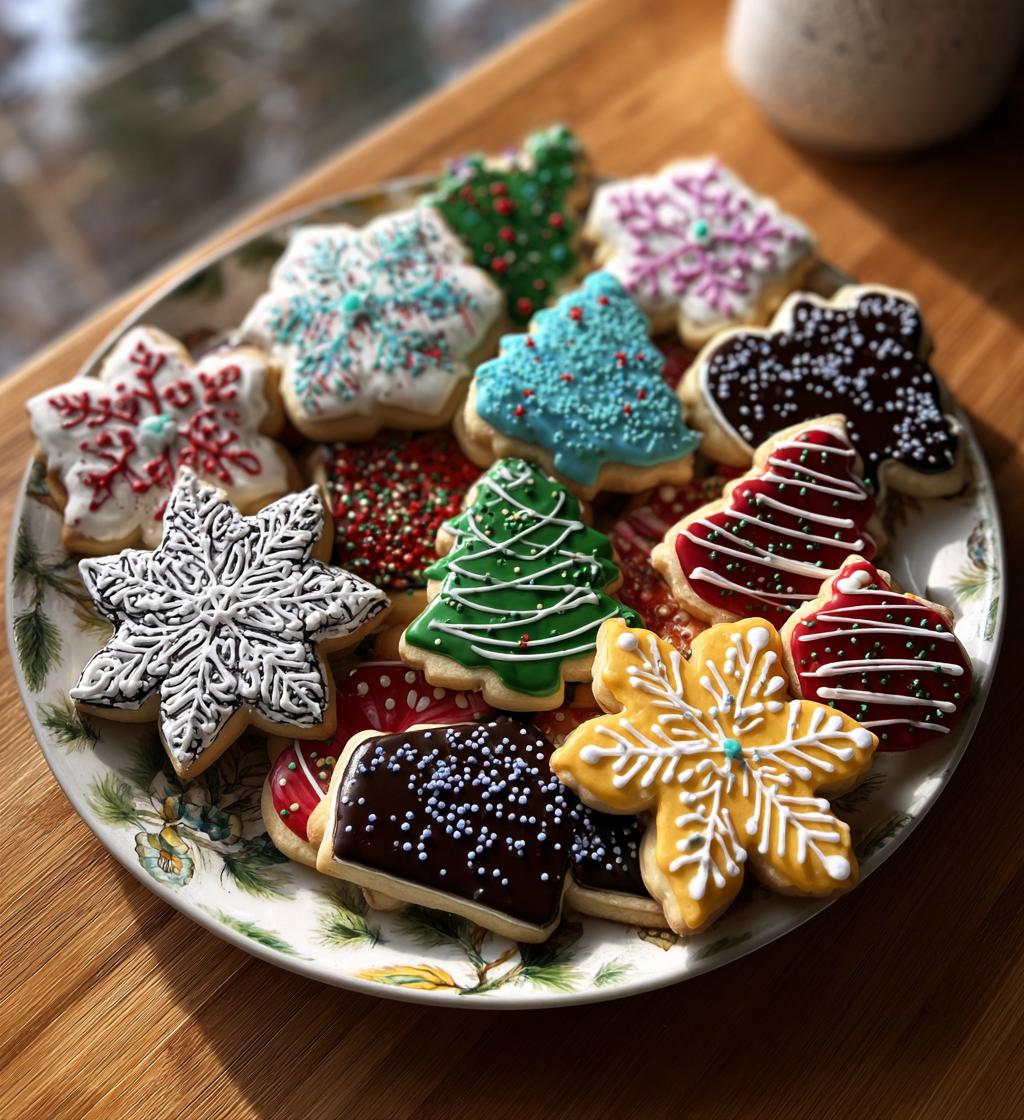decorated christmas cookies royal icing