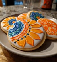 decorating cookies with royal icing