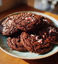 double chocolate peppermint cookies