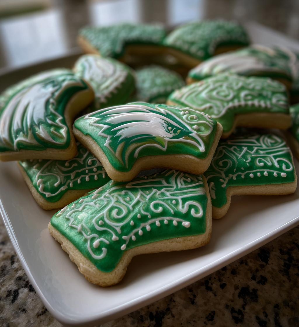 eagles football cookies