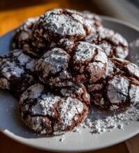 easy chocolate crinkle cookies