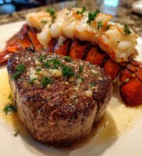 filet mignon and lobster tail