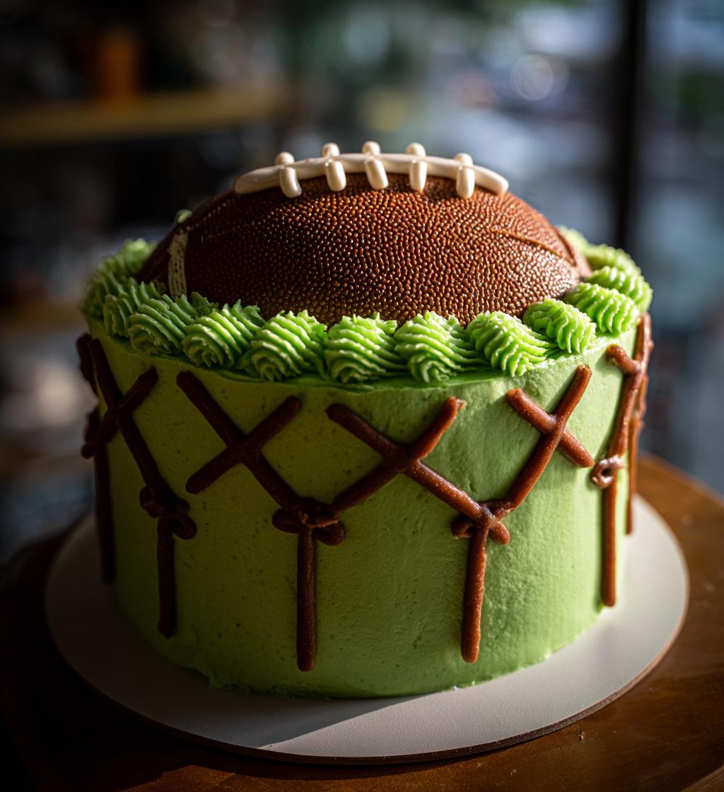 football cake for 1st birthday