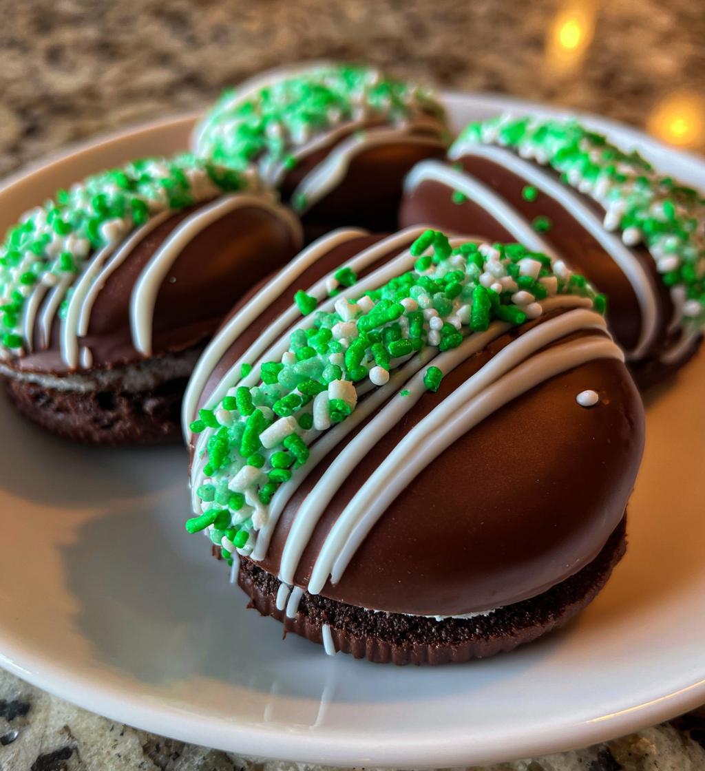 football chocolate covered oreos